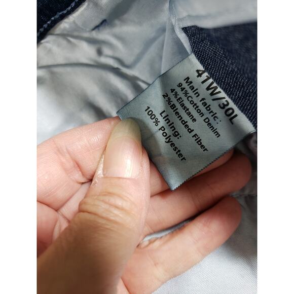 Jett Jeans Size 41x32 Mens Blue Pants Denim Stretch Mid Rise Straight NWT - Picture 3 of 12